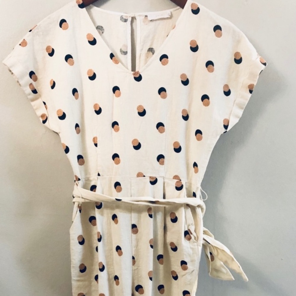 Lush Dot Jumpsuit with Pockets